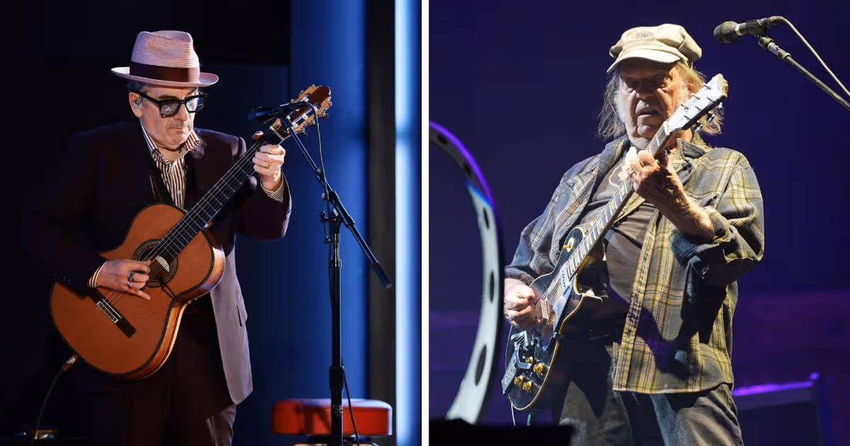Neil Young Eden Session in Cornwall supported by Elvis Costello