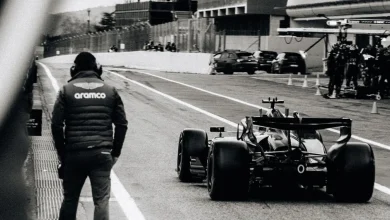 New Aston Martin red flags fourth day of F1 testing