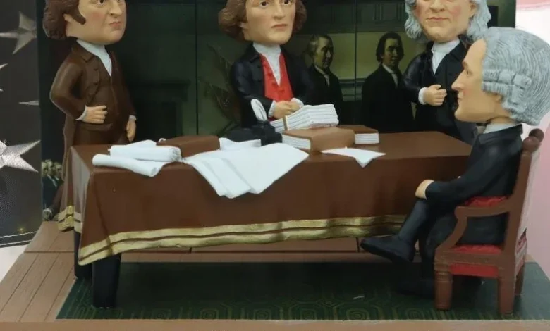 New Declaration of Independence bobblehead set celebrates America's 250th birthday