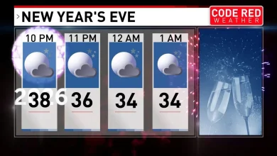 New Year's Eve forecast in Middle Tennessee: Mild temps and staying dry