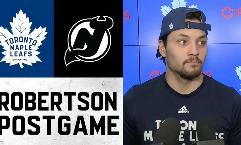 Nicholas Robertson | Post Game vs New Jersey Devils | December 30, 2025