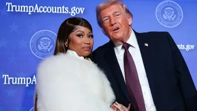 Nicki Minaj Holds Donald Trump’s Hand and Declares Herself ‘the President’s No. 1 Fan’: ‘God Is Protecting Him’
