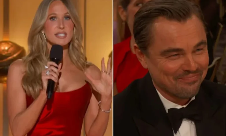 Nikki Glaser Roasts Leonardo DiCaprio at Golden Globes for Dating Younger Women: 'We Don't Know Anything Else About You, Man'