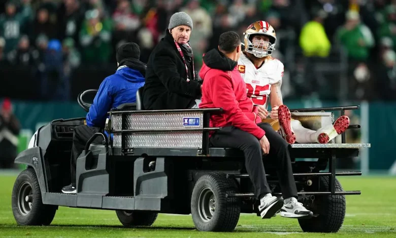 Niners TE George Kittle suffers torn Achilles in win over Eagles