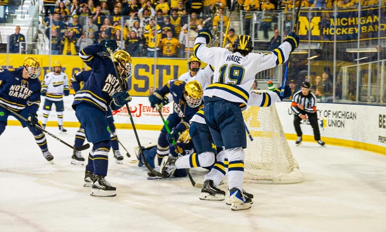 No. 1 U-M Cruises Past Notre Dame to Open Season's Second Half