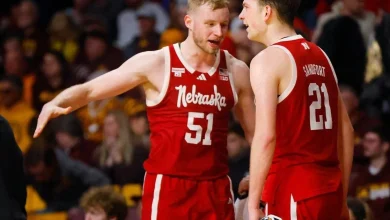 No. 5 Nebraska short-handed against No. 3 Michigan, missing forward Rienk Mast, guard Braden Frager