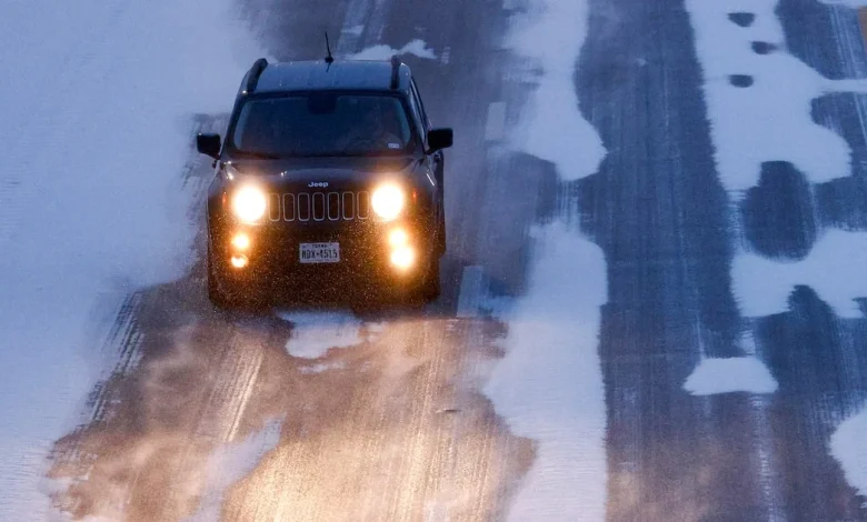 North Texas freezes Saturday as sleet, ice begin to coat DFW roads, highways