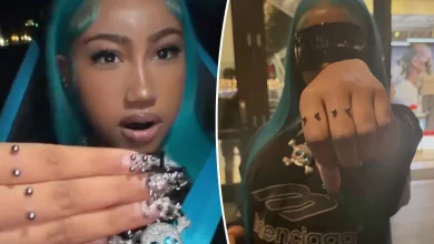 North West sticks it to haters with second finger piercing