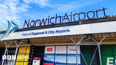 Norwich Airport closes due to snow and flights cancelled
