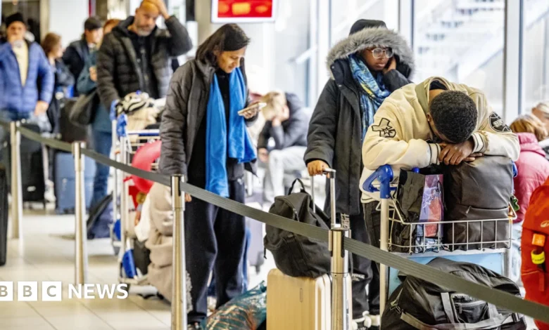 Norwich-Amsterdam flights grounded in icy weather