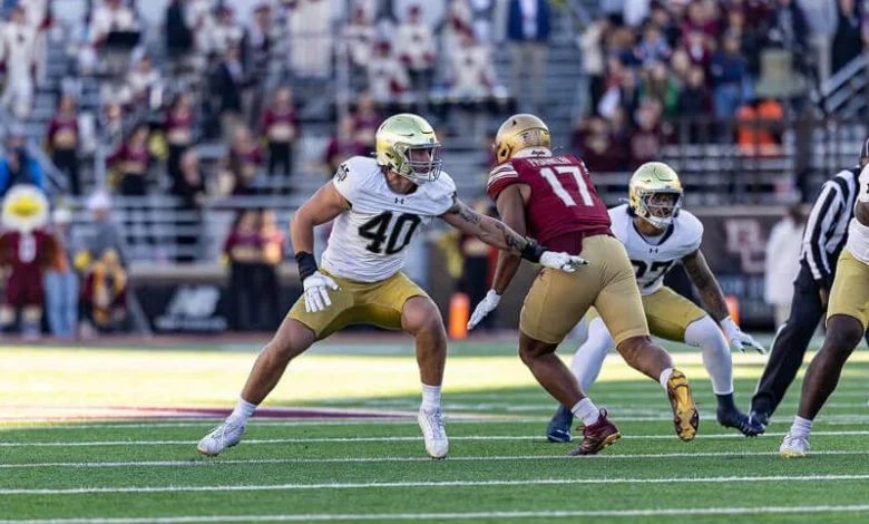 Notre Dame defensive lineman transfer Joshua Burnham commits to IU football