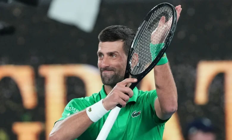 Novak Djokovic into Aussie Open quarters after fourth-round opponent Jakub Mensik withdraws
