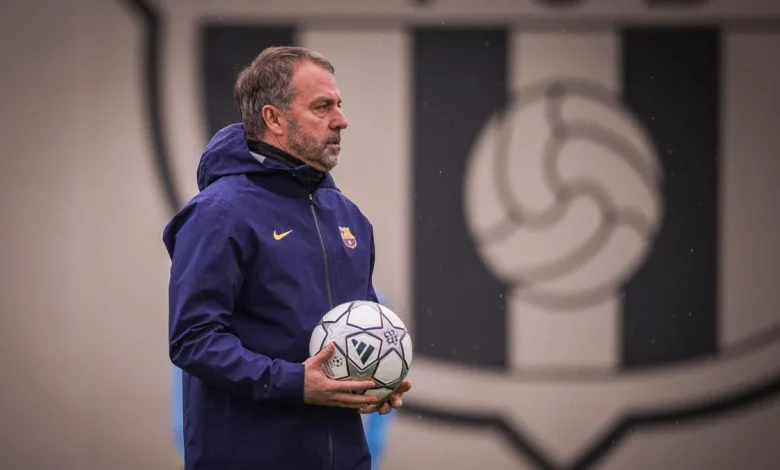 Novedad en la portería en el último entrenamiento del Barça