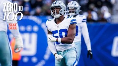 Numbers from Cowboys' 34-17 loss to Giants