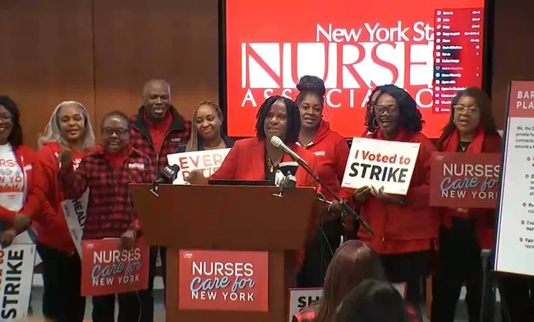Nurses at 15 hospitals in NYC and Long Island deliver 10-day strike notices amid contract negotiations