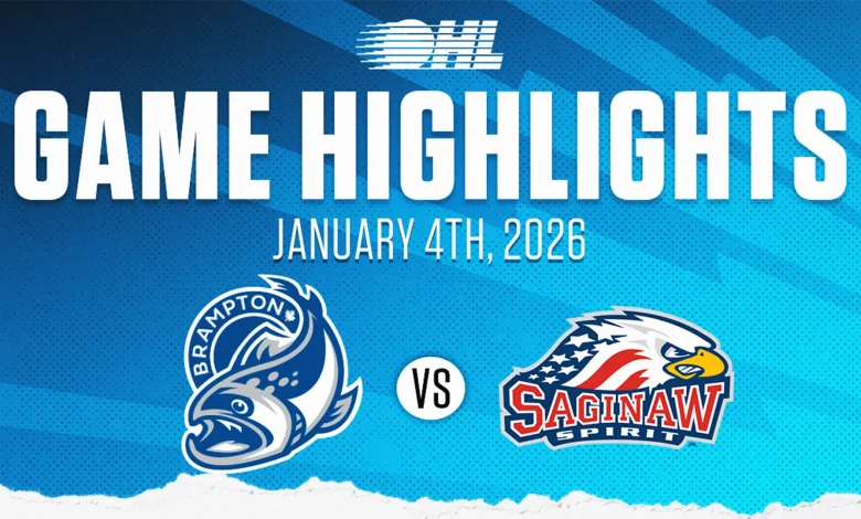 OHL Highlights: Brampton Steelheads @ Saginaw Spirit Jan. 4, 2026