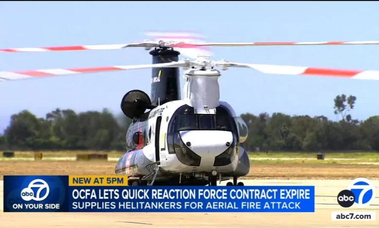 Orange County Fire Authority board allows firefighting helicopter contract to expire