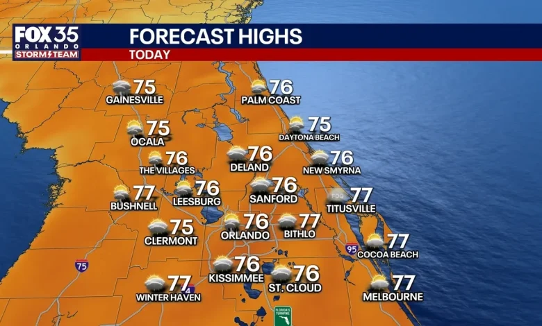 Orlando weather: warm start, cooler finish to the weekend