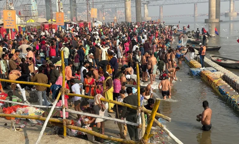 Over 9 Lakh Devotees Take Holy Dip In Prayagraj On Ekadashi