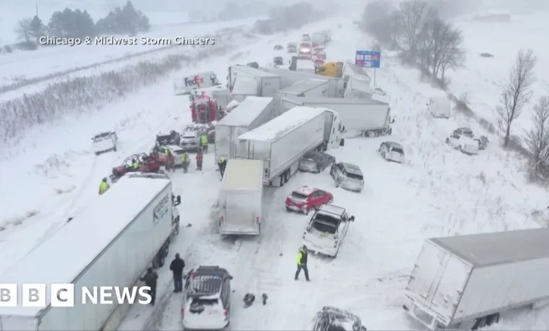 Over a hundred vehicles pile up on motorway after crash