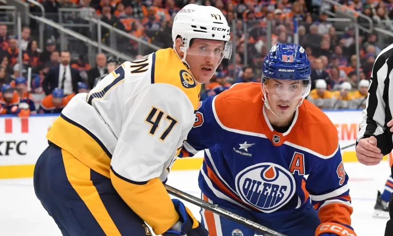 PROJECTED LINEUP: Oilers vs. Predators