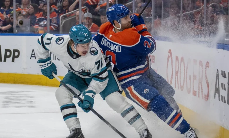 PROJECTED LINEUP: Oilers vs. Sharks