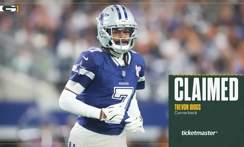 Packers claim CB Trevon Diggs off waivers from Cowboys