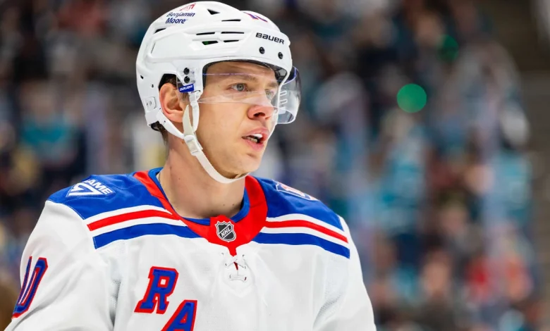 Panarin out of Rangers lineup for roster management