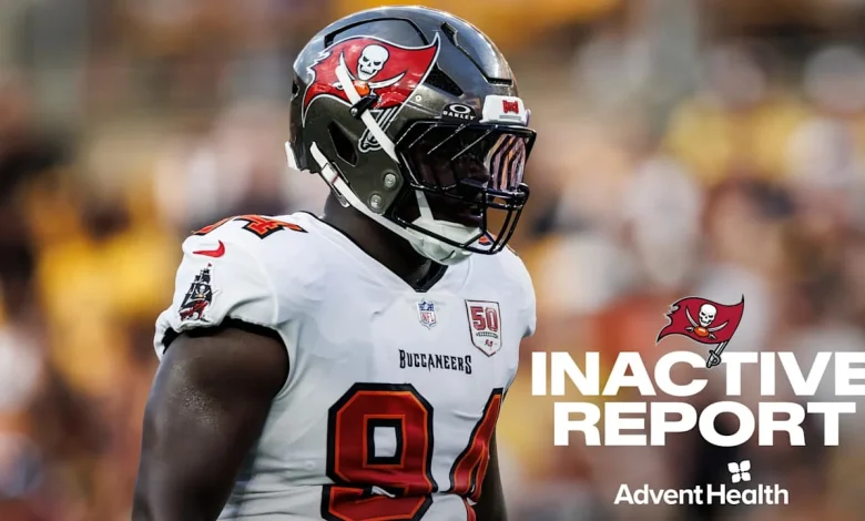 Panthers vs. Buccaneers Inactive Report