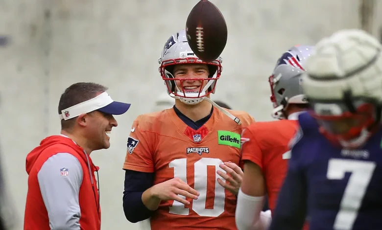 Patriots quarterback Drake Maye says he's 'feeling good'