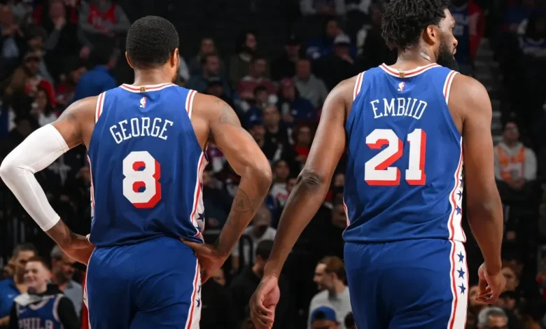 Paul George out, Joel Embiid available vs. Pacers; Jared McCain recalled from G League