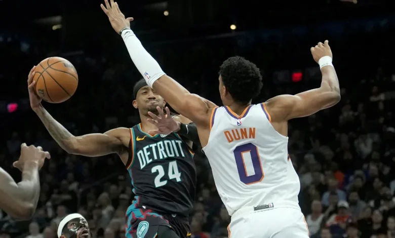 Pistons suffer setback to Suns as Dillon Brooks scores 40 points