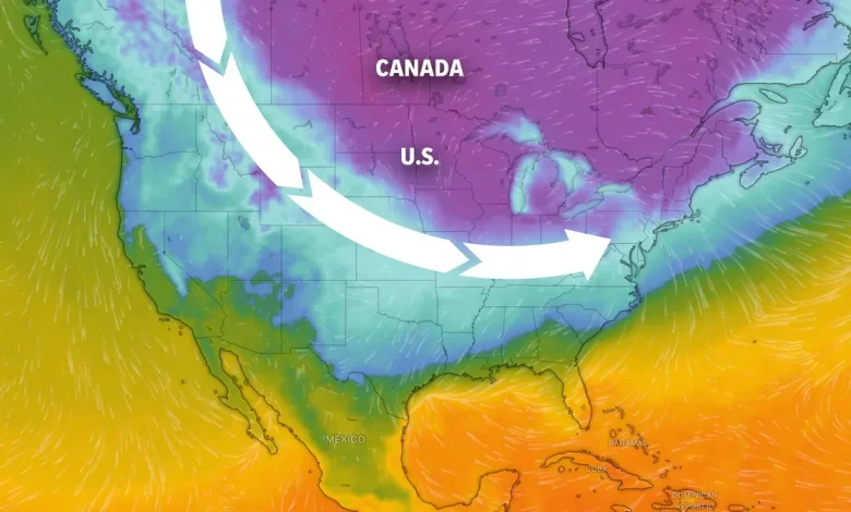 Polar vortex to bring frigid temps to South, East states. See maps.