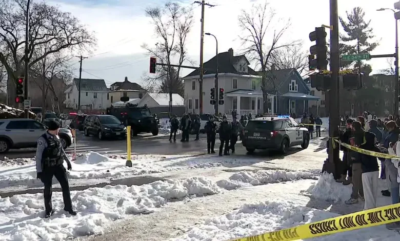 Police swarm scene of federal law enforcement shooting in Minneapolis