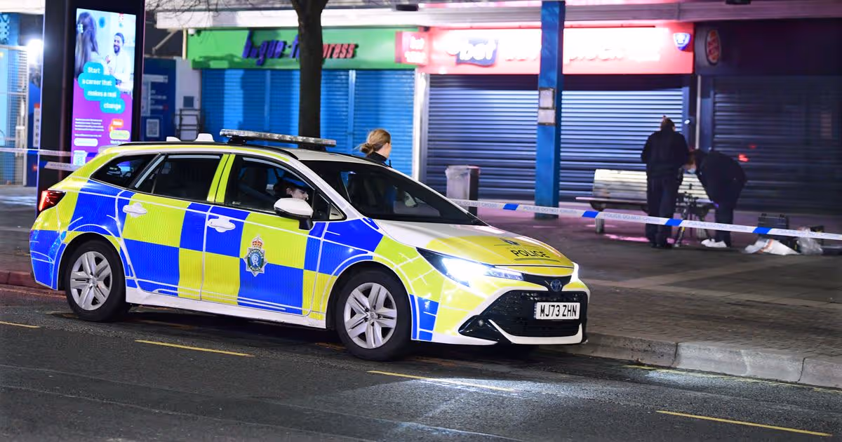 Police swarm shopping centre after man 'hit on head with axe'
