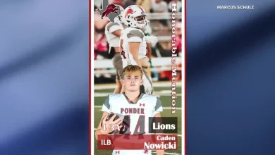 Ponder football player dies following sledding accident