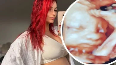 Pregnant Dianne Buswell shares first images of baby son and says 'extremely grateful'