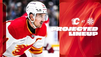 Projected Lineup - Flames @ Bruins