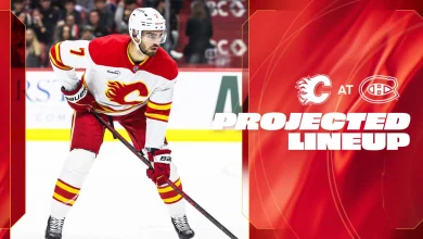 Projected Lineup - Flames @ Canadiens