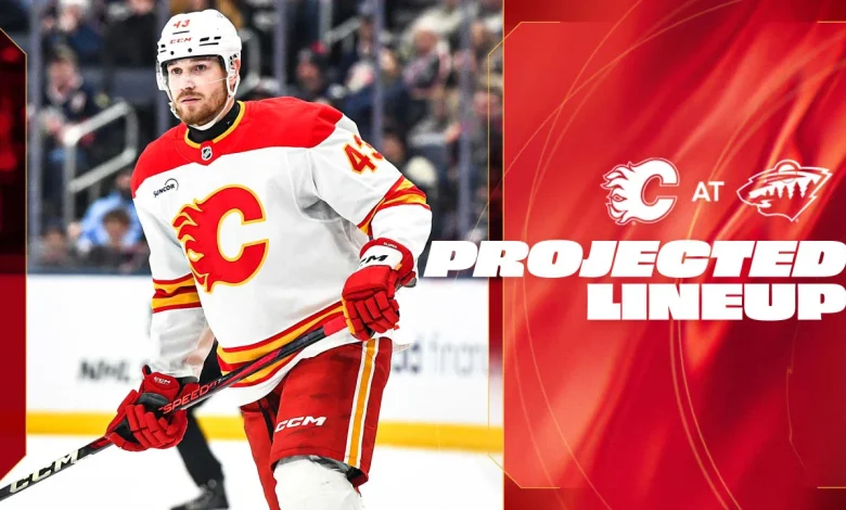 Projected Lineup - Flames @ Wild