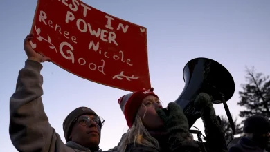 Protesters attend church where Minnesota ICE official is a pastor