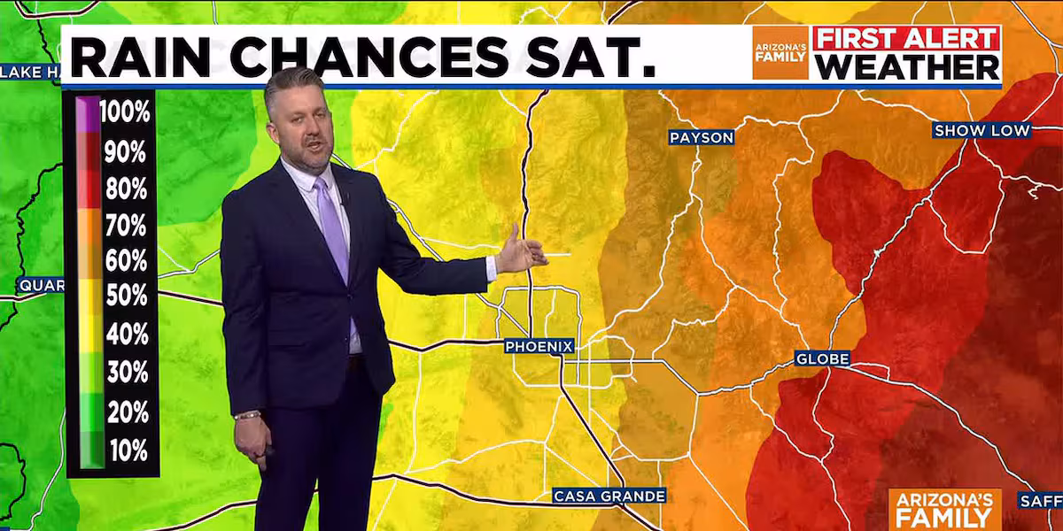 Rain and snow on the way to Arizona on First Alert Days