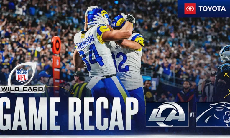 Rams hang on for 34-31 wild card playoff road win over Panthers, advance to divisional round