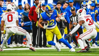 Rams wide receiver Puka Nacua surpasses Randy Moss for second-most receiving yards by a player in their first three seasons in NFL history, trailing only Justin Jefferson