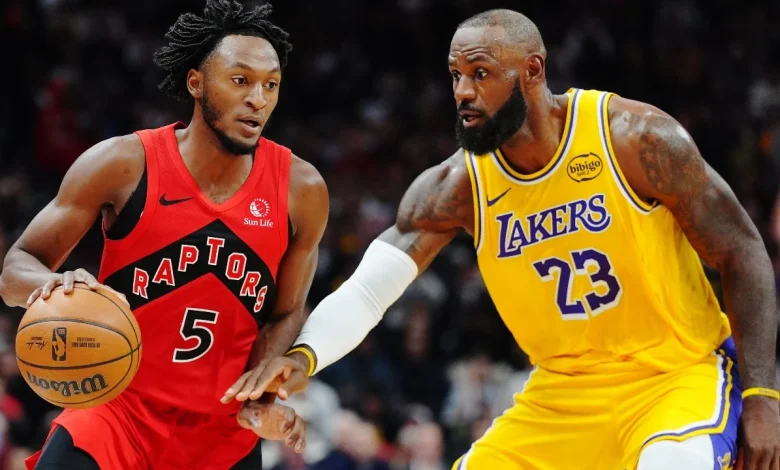 Raptors' Quickley, Lakers' James and Doncic questionable on Sunday
