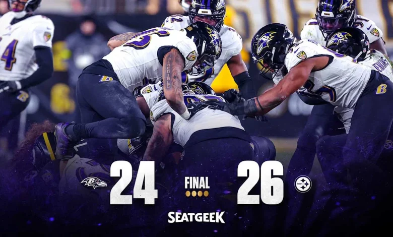 Ravens Finish Season With Gut-Wrenching Loss to Steelers
