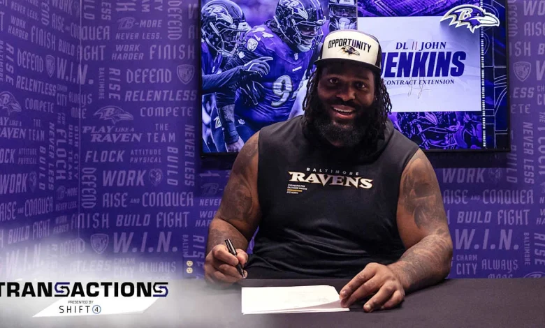 Ravens Reach Contract Extension With John Jenkins