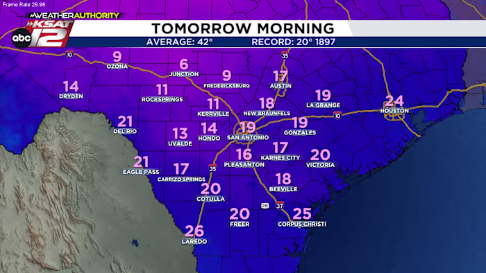 Record Cold Temperatures and Lingering Icy Spots