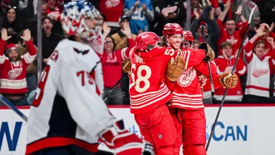 Red Hot Red Wings Clash With Ice Cold Capitals in High Stakes Clash
