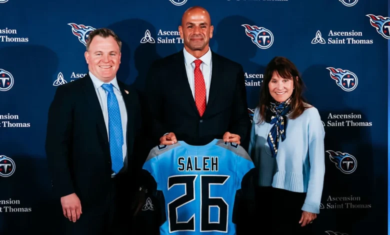 Robert Saleh Preaches Violence, Speed and Talking Sh*t as He's Introduced as New Titans Head Coach